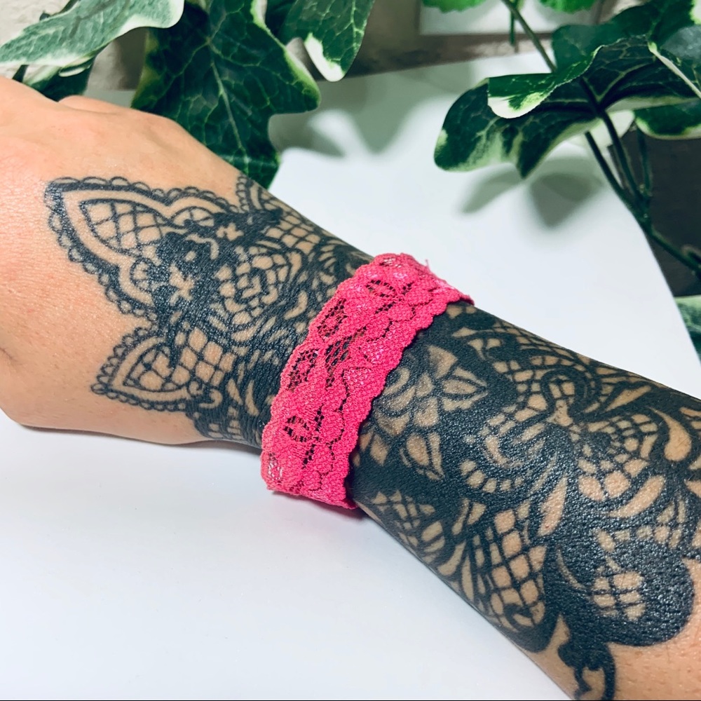 Pink Lace Bracelet